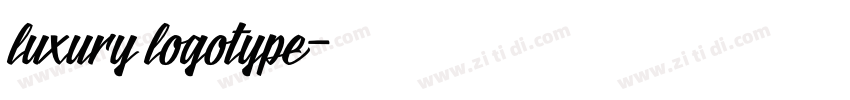 luxury logotype字体转换